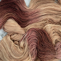 AP (Assigned Pooling), Fig Brown/Camel, Aussie Extra Fine Fingering, Dyed for Assigned Pooling