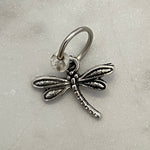 Dragonfly, Silver Plated, Stitch Marker