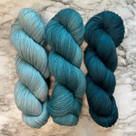 Aquamarine Blue, Aussie Extra Fine Fingering or Aussie Extra Fine Sock with Nylon