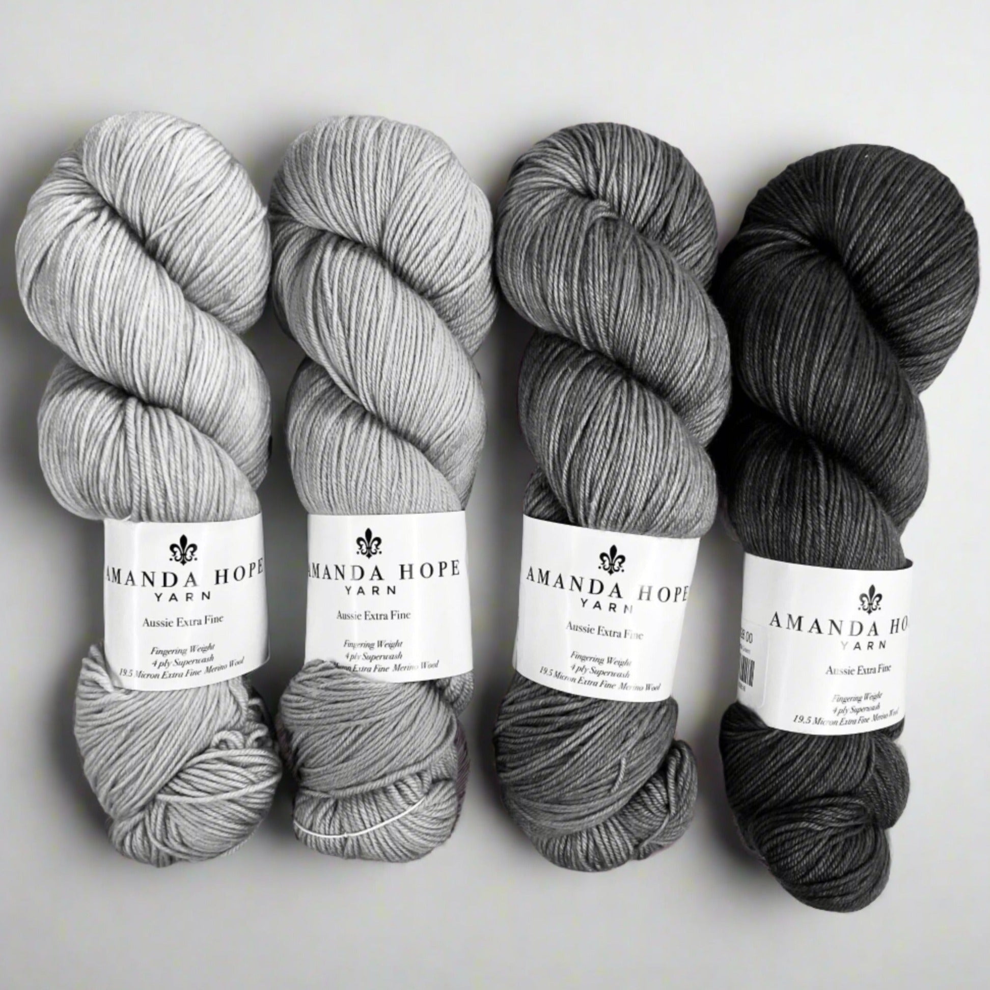 Verdant Gradient, Quartet in Aussie Extra Fine Fingering or Aussie Extra Fine Sock with Nylon