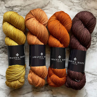 Afterglow Gradient, Quartet in Aussie Extra Fine Fingering or Aussie Extra Fine Sock with Nylon