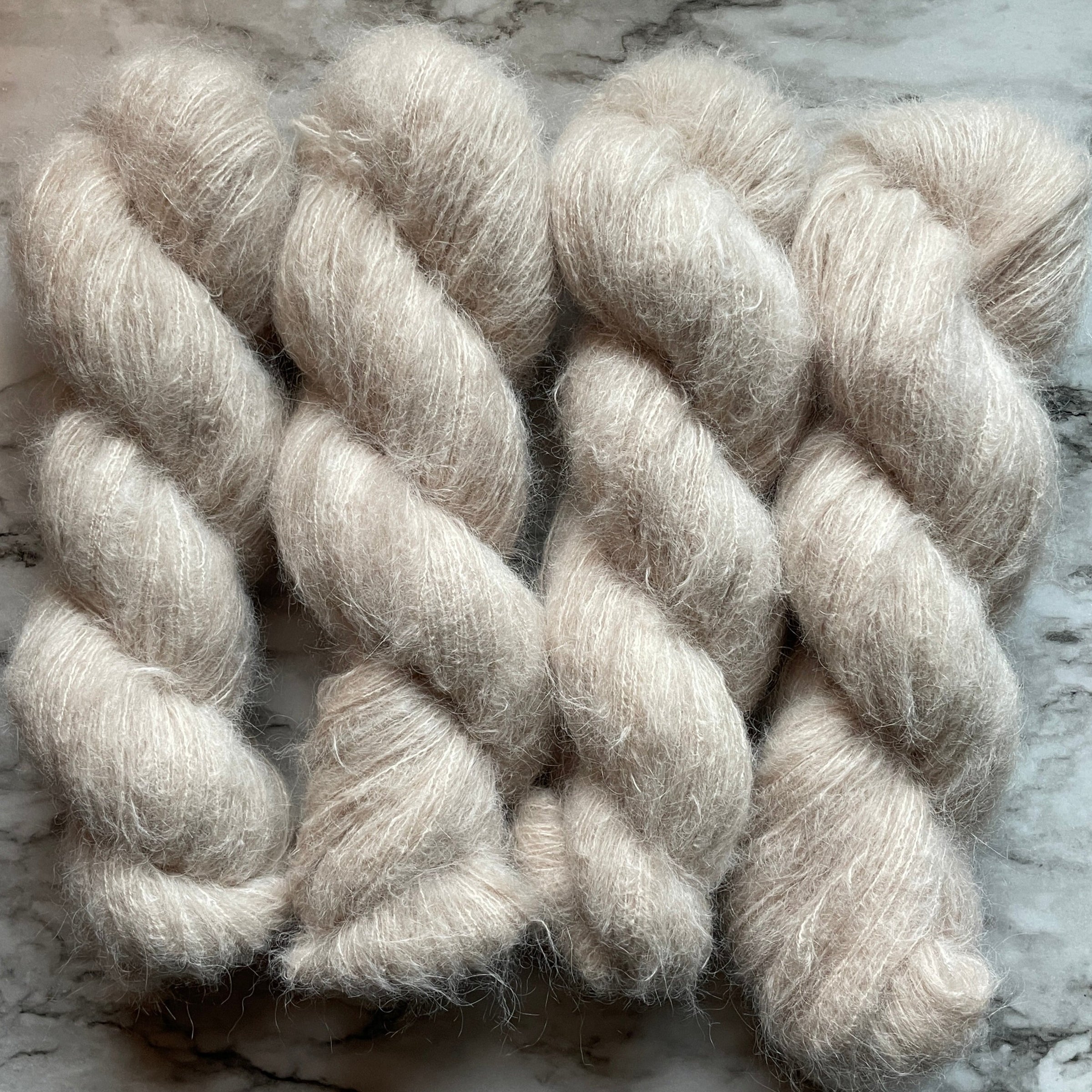 Cashmere Pearl, Suri Silk *DYE TO ORDER*