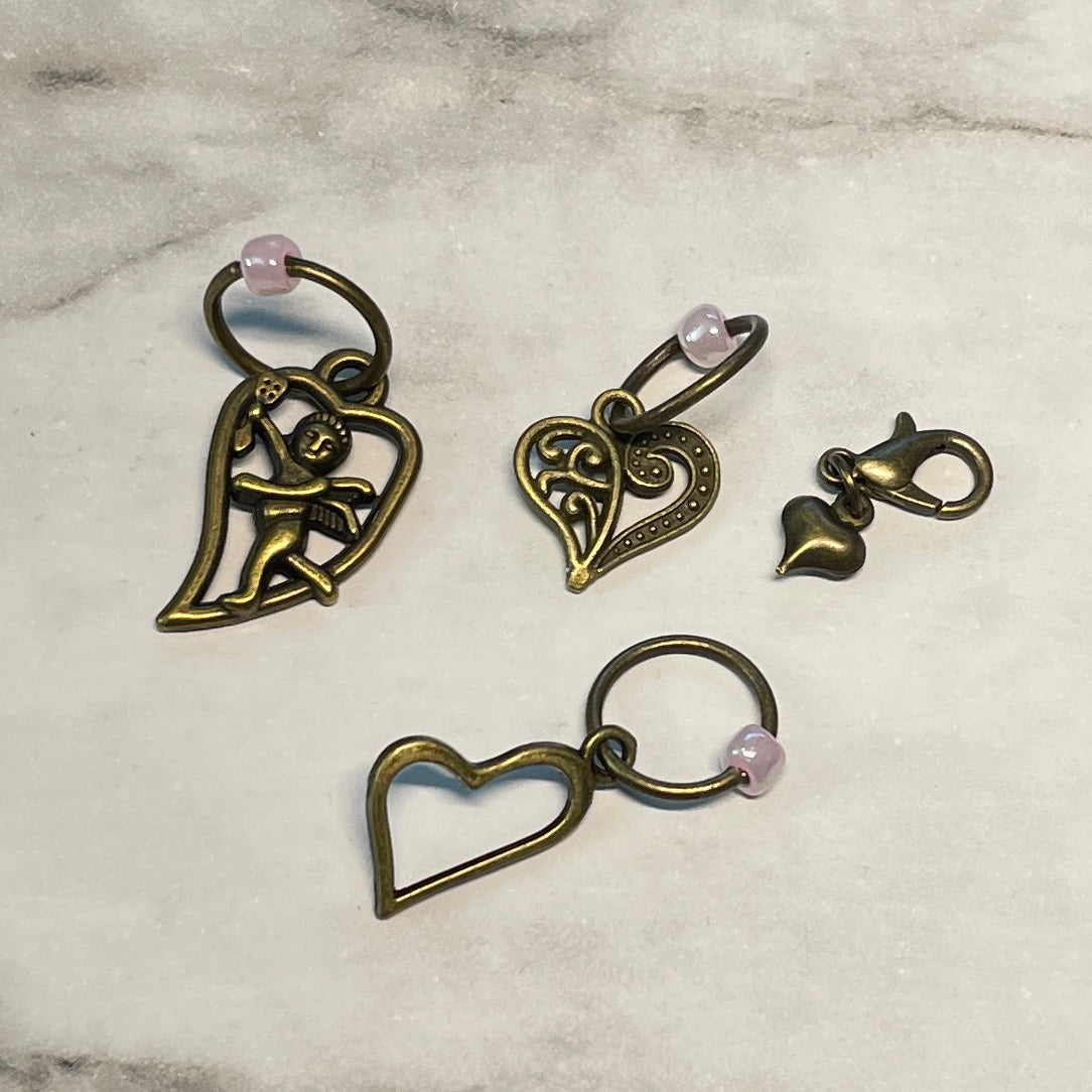 Heart Stitch Marker or Progress Keeper