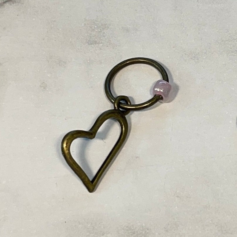 Heart Stitch Marker or Progress Keeper