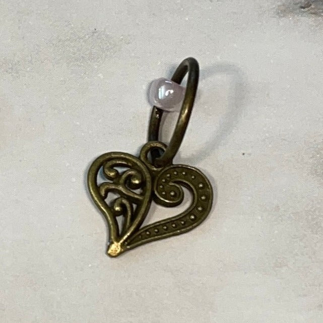 Heart Stitch Marker or Progress Keeper