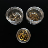 Love and Hugs Stitch Markers ❤️ 10 Heart or 10 Golden Rings Stitch Marker set in a 1" plastic screw on container