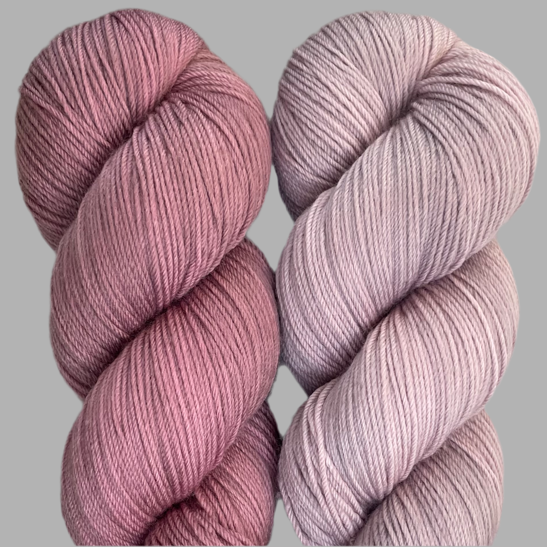 Moon Mint by Andrea Mowry Plum Mauve & Musk Mallow on Aussie Extra Fine Fingering *DYE TO ORDER*