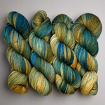 Nocturne: Blue & Gold OOAK, Aussie Extra Fine Fingering