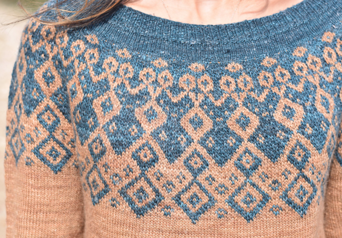 *DYE TO ORDER* Taybern Light (a design by Joan Fogione, Paper Moon Knits) in Aussie Extra Fine Merino Linen Fingering ⚜️Pattern not included⚜️