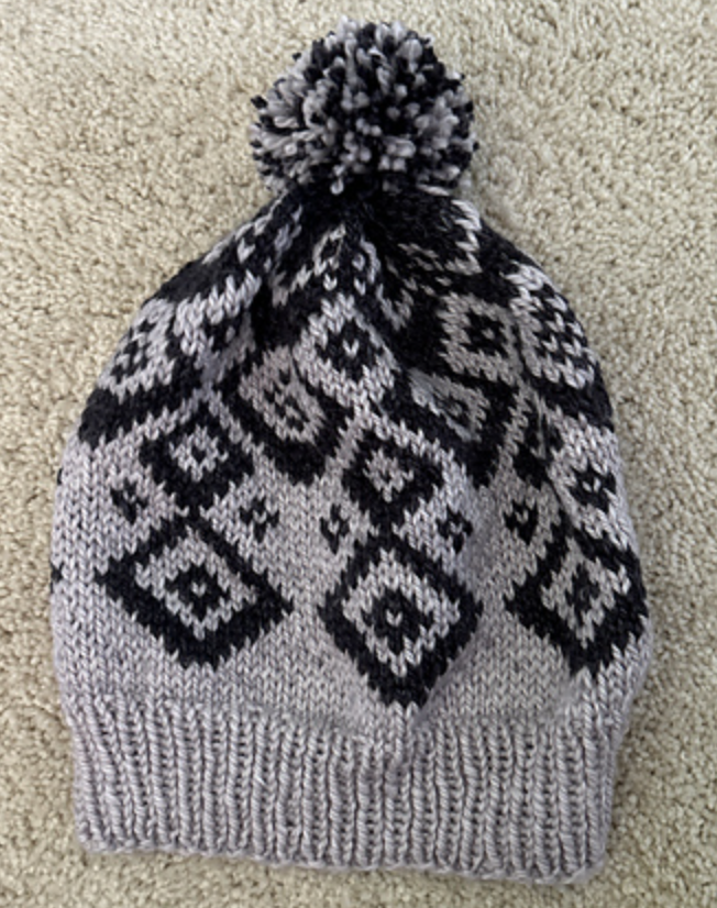 Duos for Decker Hat (a design by Joan Forgione), Multiple Color Combos, Merino Linen Aran + special stitch marker
