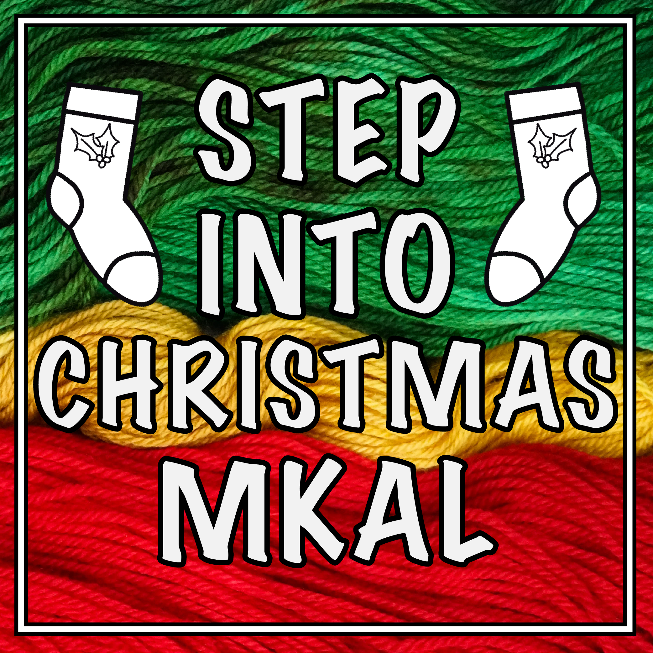 Step into Christmas MKAL by Lisa K. Ross 🔥Cozy by the Fire Set with 2 Festive Stitch Markers *special set price *PATTERN NOT INCLUDED*