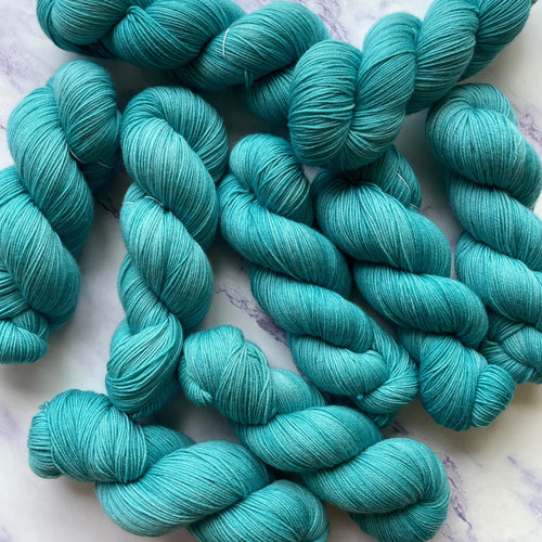 Teal Zeal, Aussie Extra Fine Fingering or Aussie Extra Fine Sock with Nylon