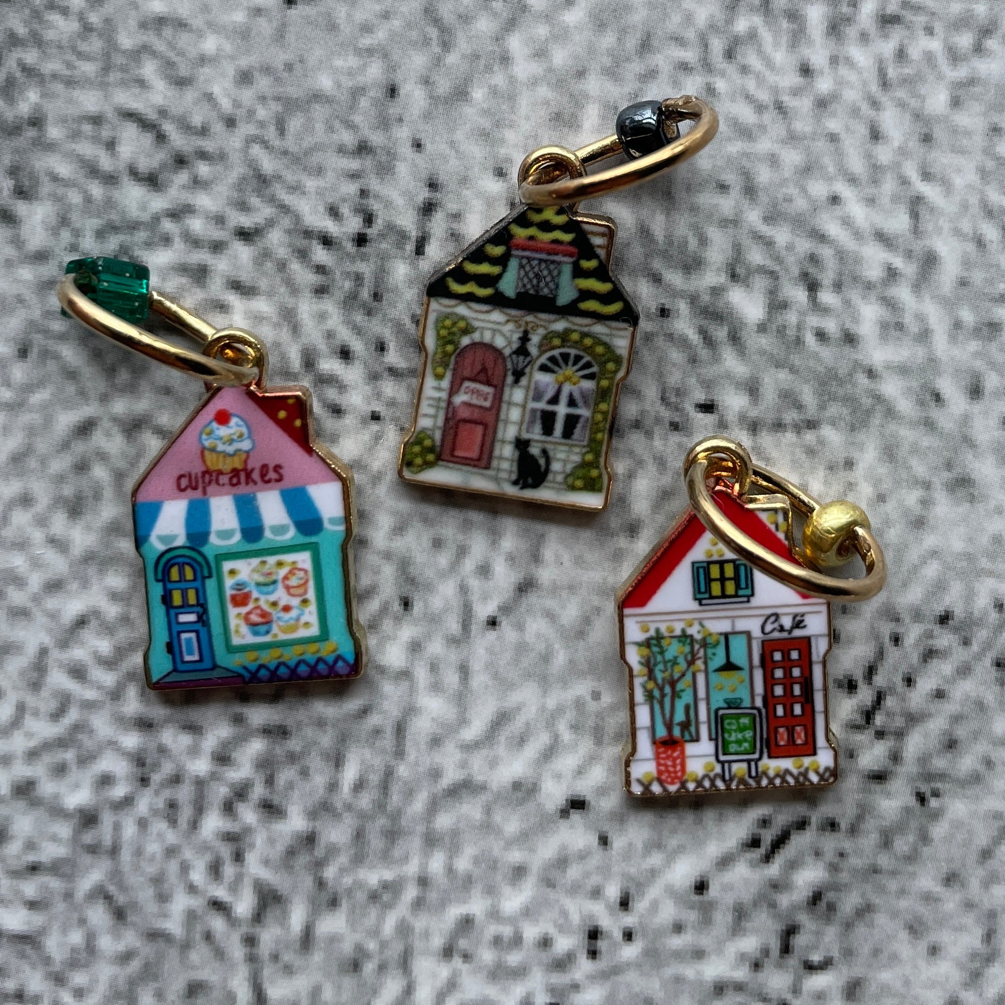 Little Village Stitch Markers-set of 3