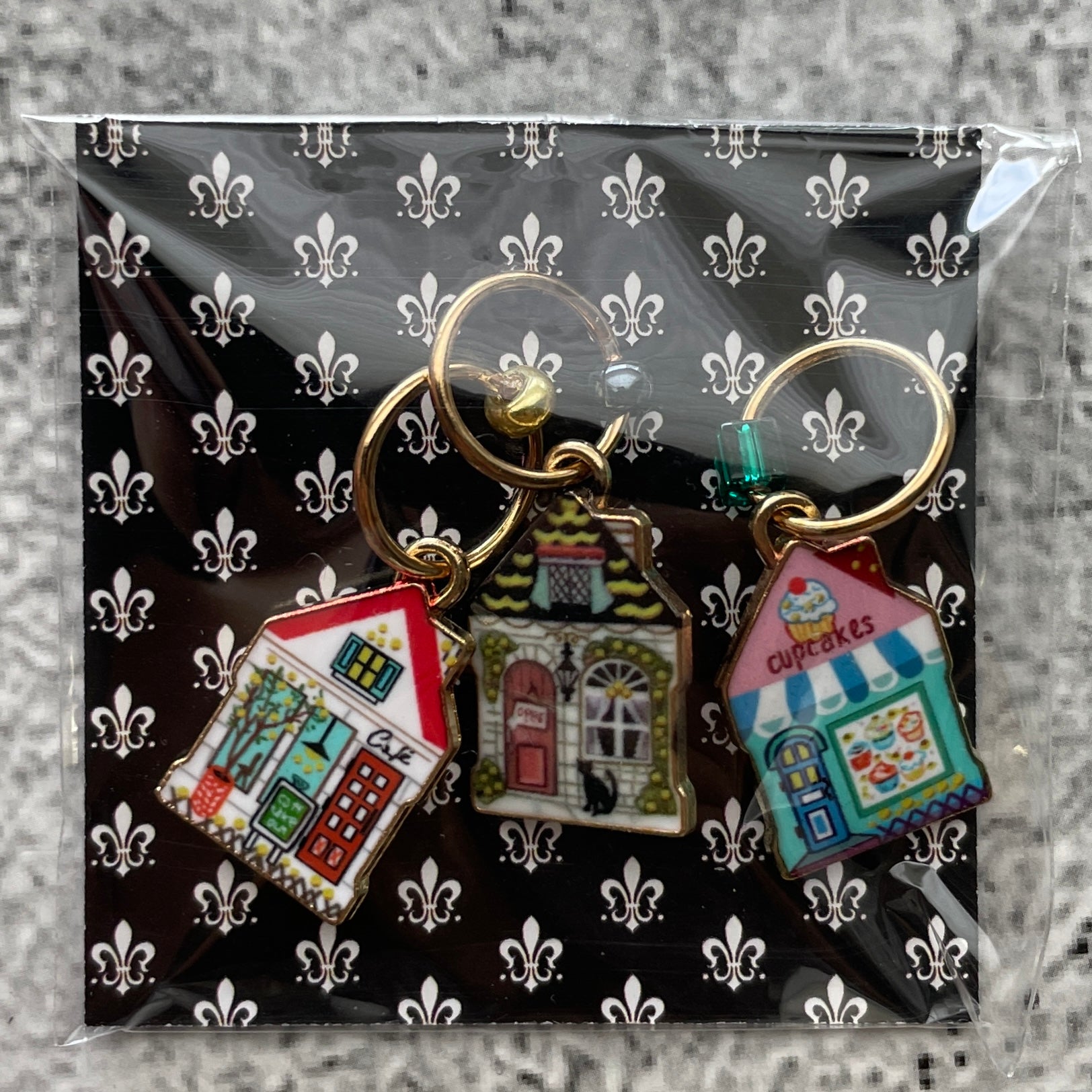 Little Village Stitch Markers-set of 3