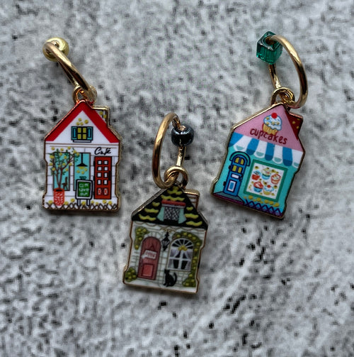 Little Village Stitch Markers-set of 3