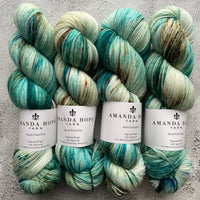 Blue Lagoon, Aussie Extra Fine Fingering or Aussie Extra Fine Sock with Nylon