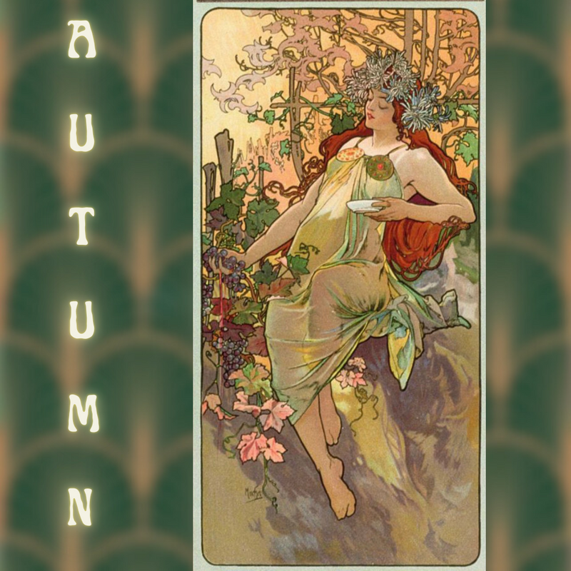 Art Nouveau Advent  - The Art of Alphonse Mucha, Kit of 24 Minis + One Full Skein + Extra Gifts    ⚜️ Now Available for Preordering