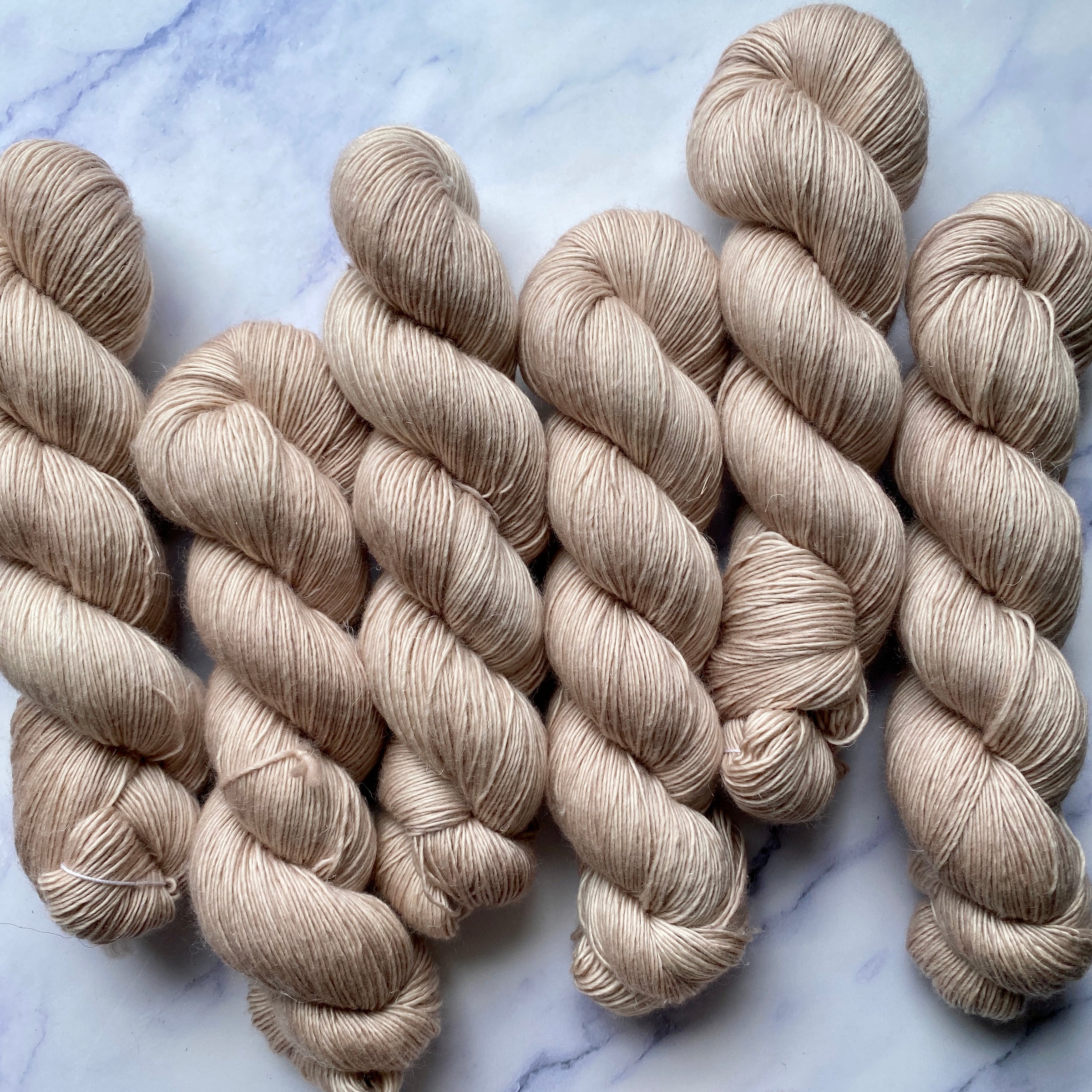 Carrington Beige, Merino Linen Fingering Weight