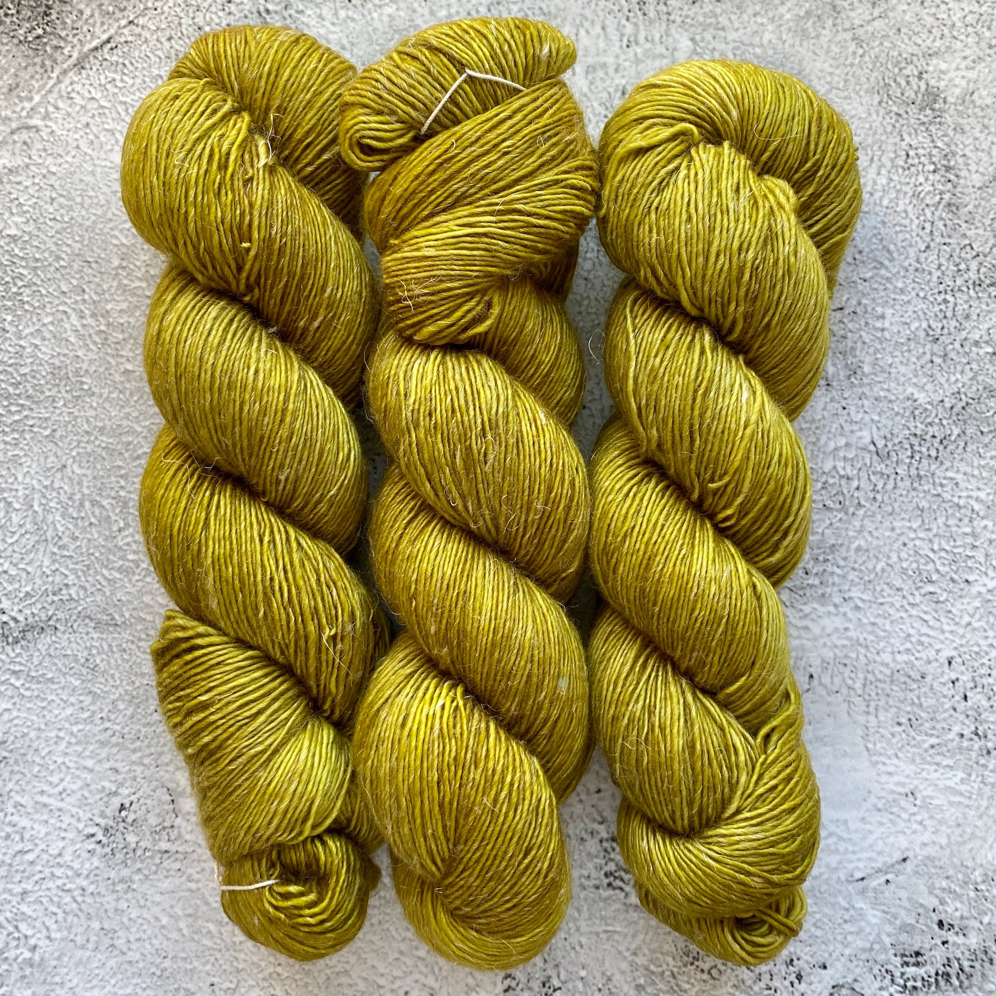 Chartreuse Jaune, Merino Linen Fingering Weight