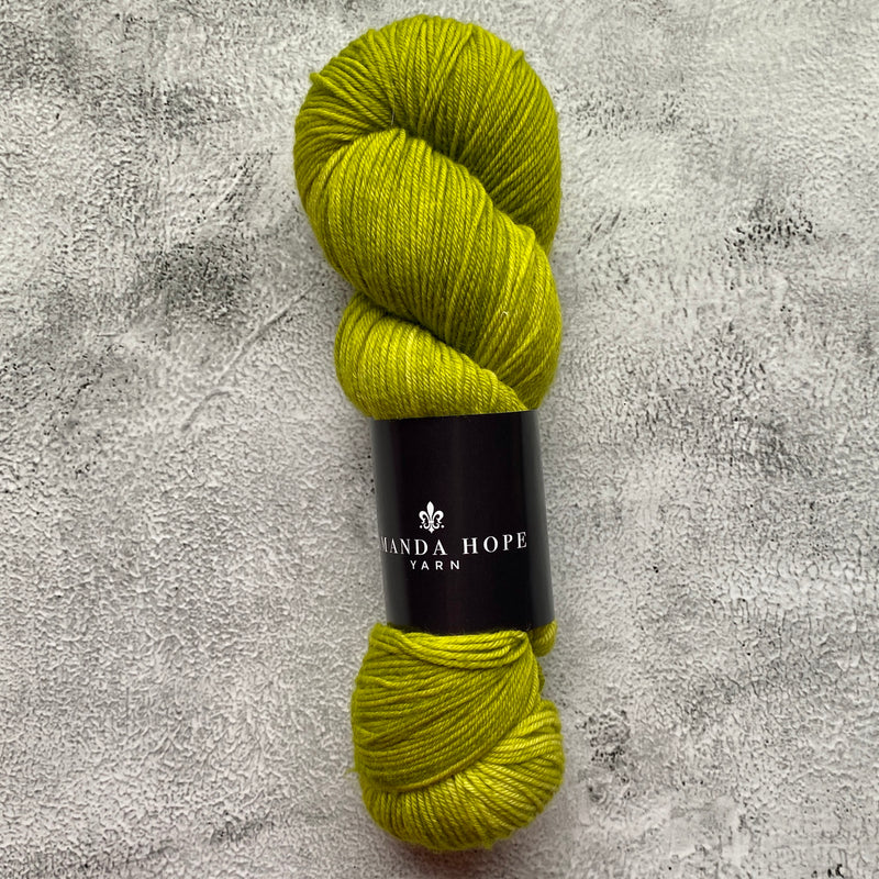 Chartreuse, Aussie Extra Fine Fingering or Aussie Extra Fine Sock with Nylon