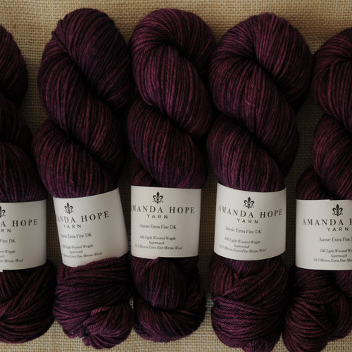 Claret, Aussie Extra Fine DK/Light Worsted