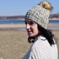 Moonstream,  Put On a Happy Face Hat Set in Aussie Extra Fine DK/Lt. Worsted