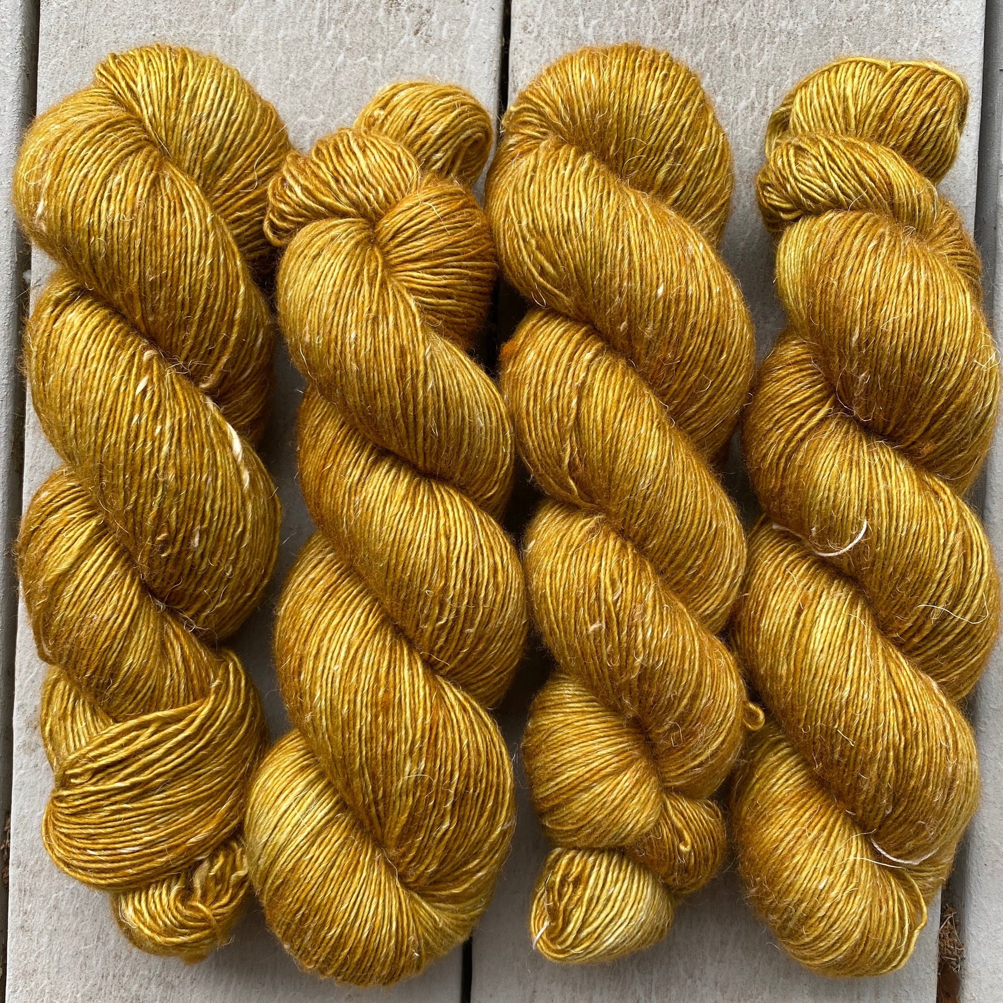 Ochre, Merino Linen Fingering Weight