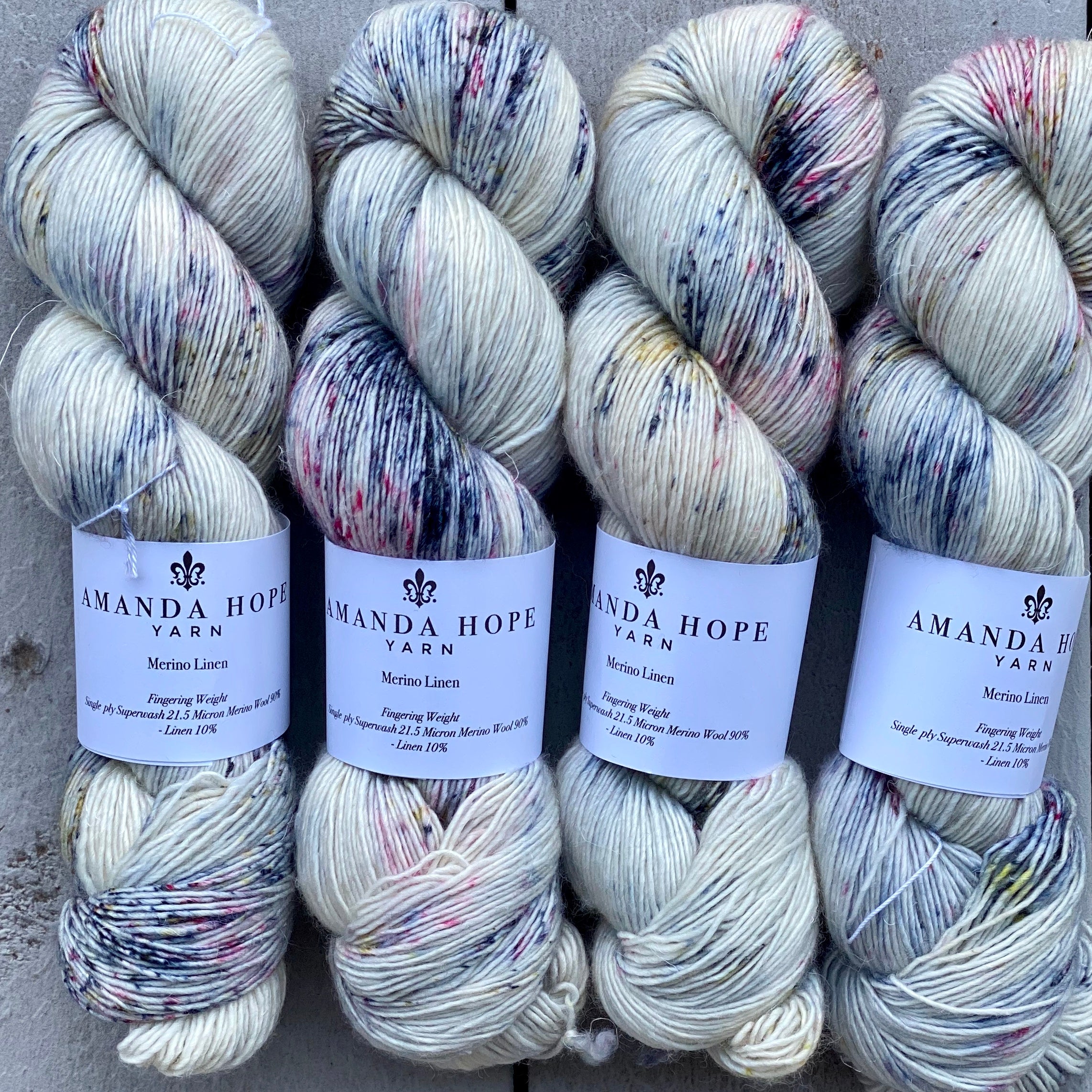 Seaside, Merino Linen Fingering Weight