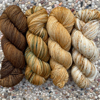 Wooly Waffle Shawl by Stephen West 4 Skein Fade Set, Aussie Extra Fine DK with Nylon, Pattern is NOT included