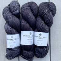 Noir, Aussie Extra Fine Fingering or Aussie Extra Fine Sock with Nylon