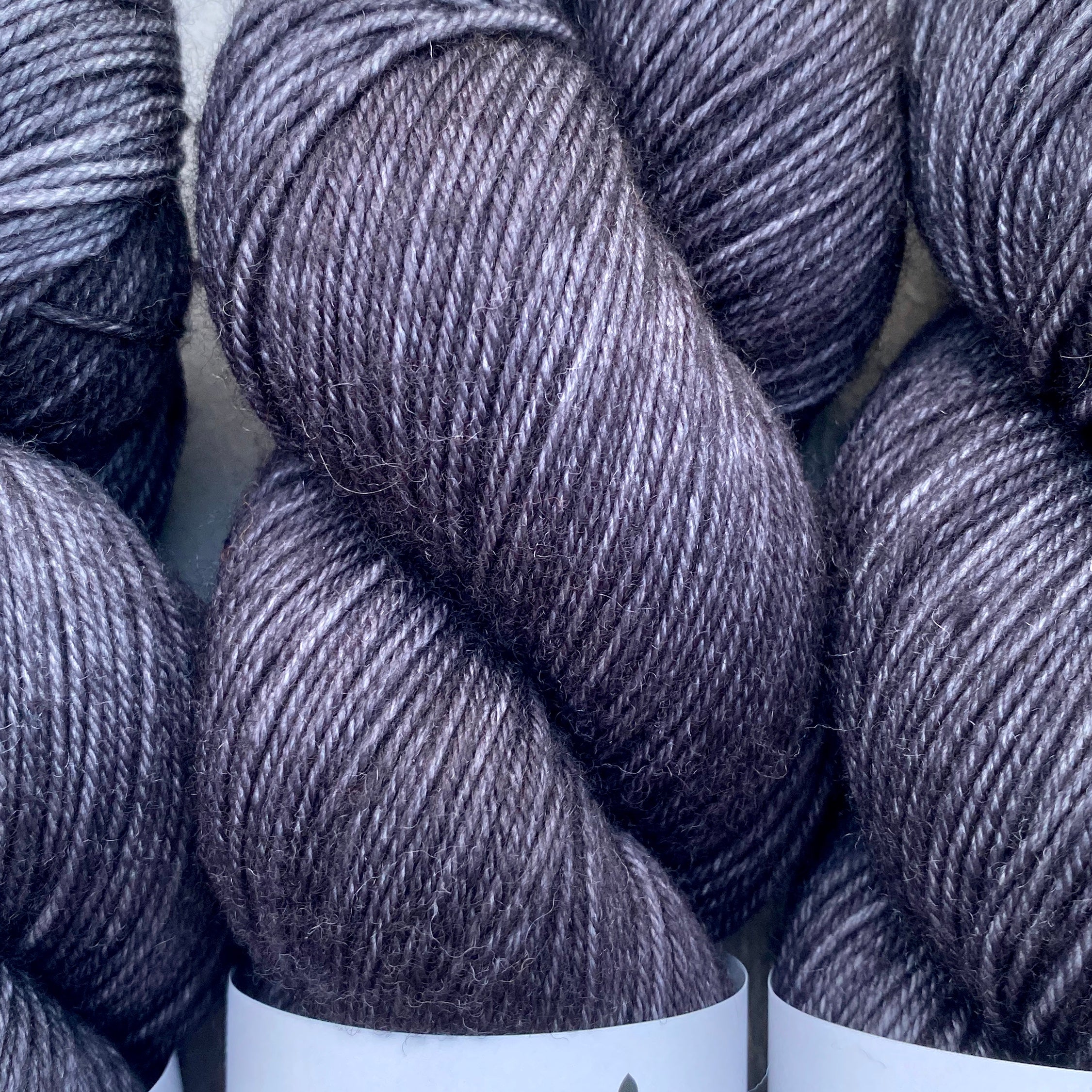 Noir, Aussie Extra Fine Fingering or Aussie Extra Fine Sock with Nylon