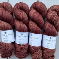 Milk Chocolate, Aussie Extra Fine Fingering or Aussie Extra Fine Sock with Nylon