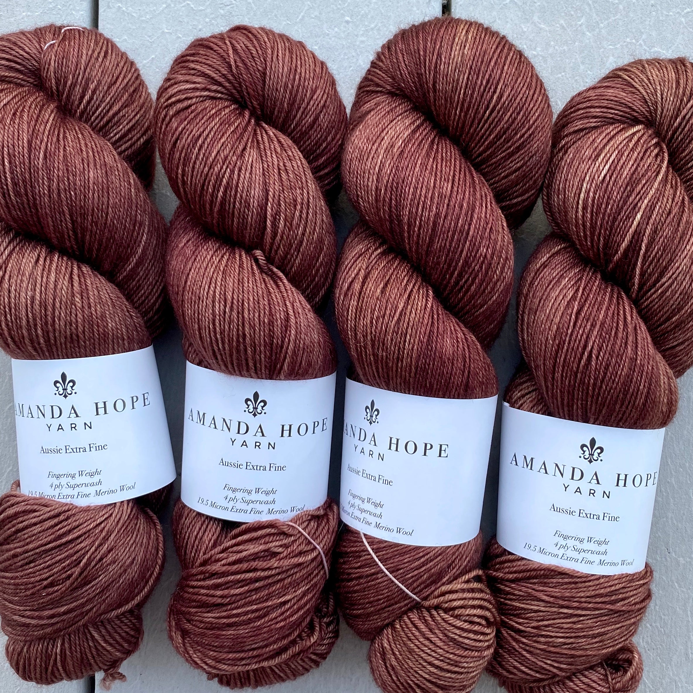 Milk Chocolate, Aussie Extra Fine Fingering or Aussie Extra Fine Sock with Nylon