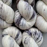 White Lynx,  Aussie Extra Fine Fingering or Aussie Extra Fine Sock with Nylon