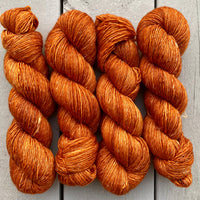 Pumpkin Spice, Merino Linen Fingering Weight