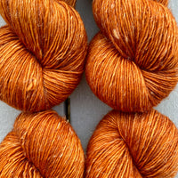 Pumpkin Spice, Merino Linen Fingering Weight