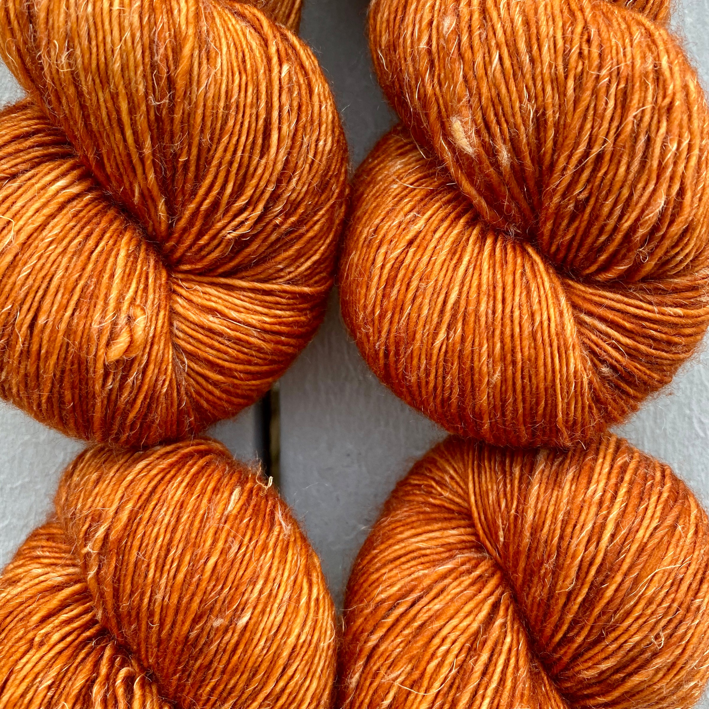 Pumpkin Spice, Merino Linen Fingering Weight