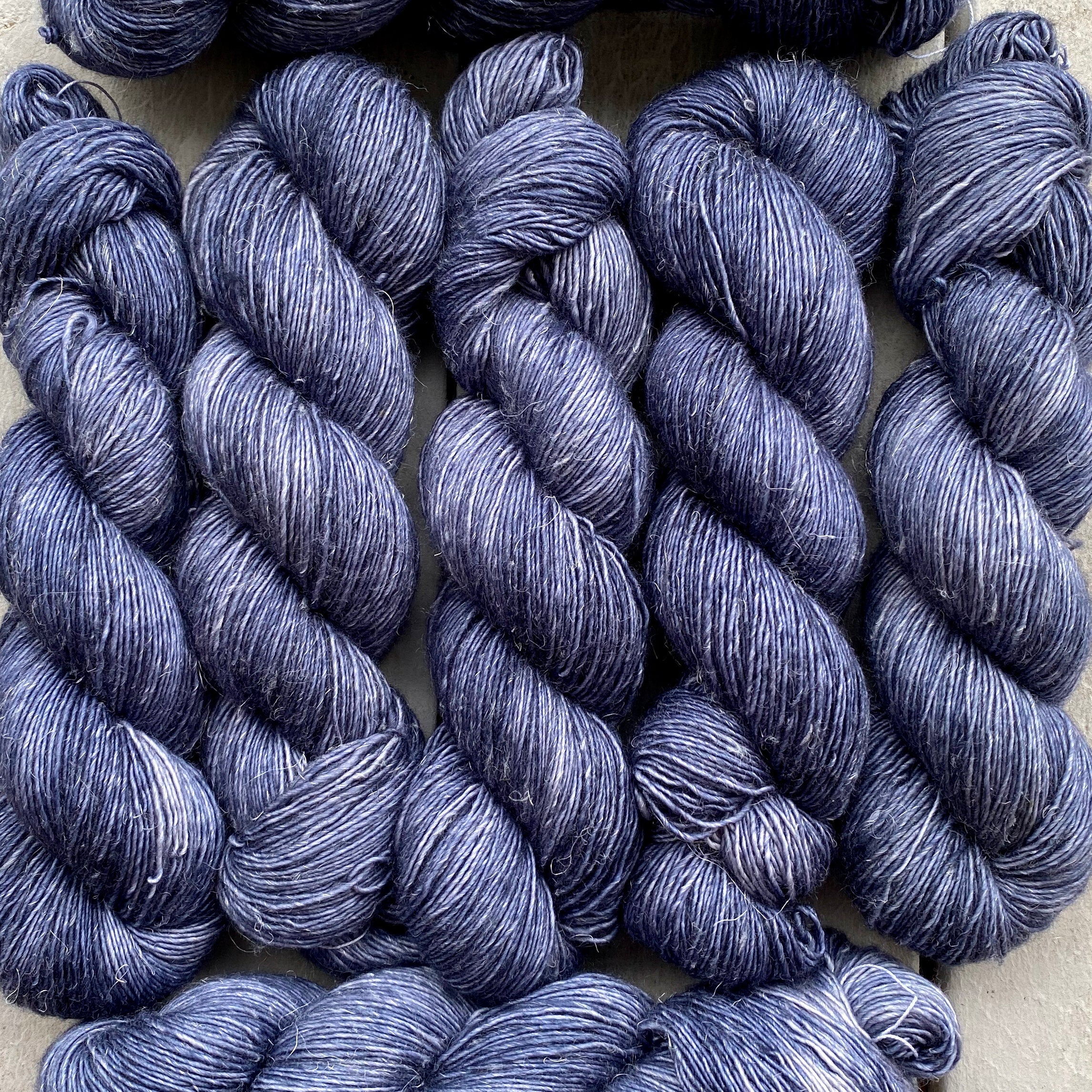 Blue Moon, Merino Linen Fingering Weight