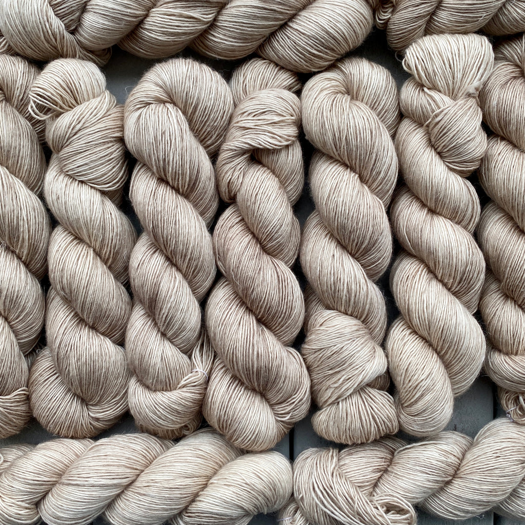 Cashmere Pearl, Merino Linen Fingering Weight