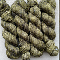 Bottle Green, Merino Linen Fingering Weight