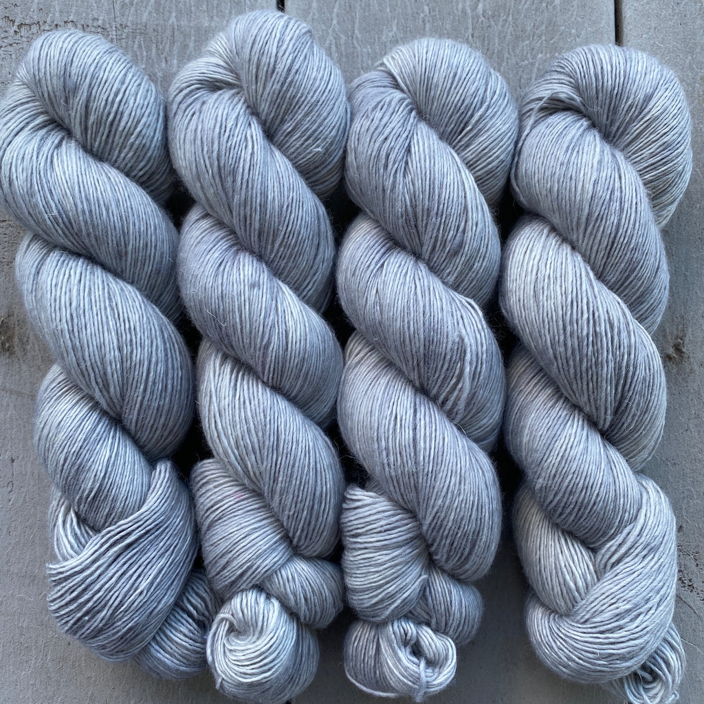 Barely Gray, Merino Linen Fingering Weight