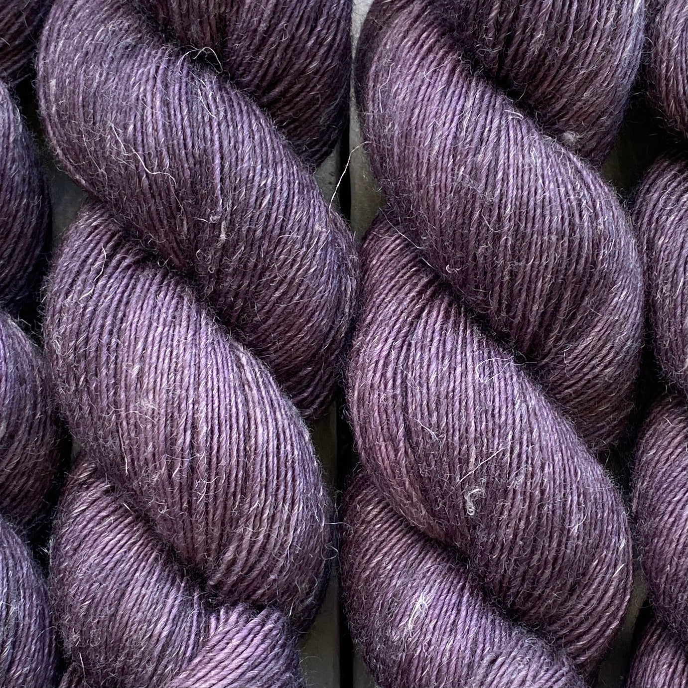 Aubergine, Merino Linen Fingering Weight