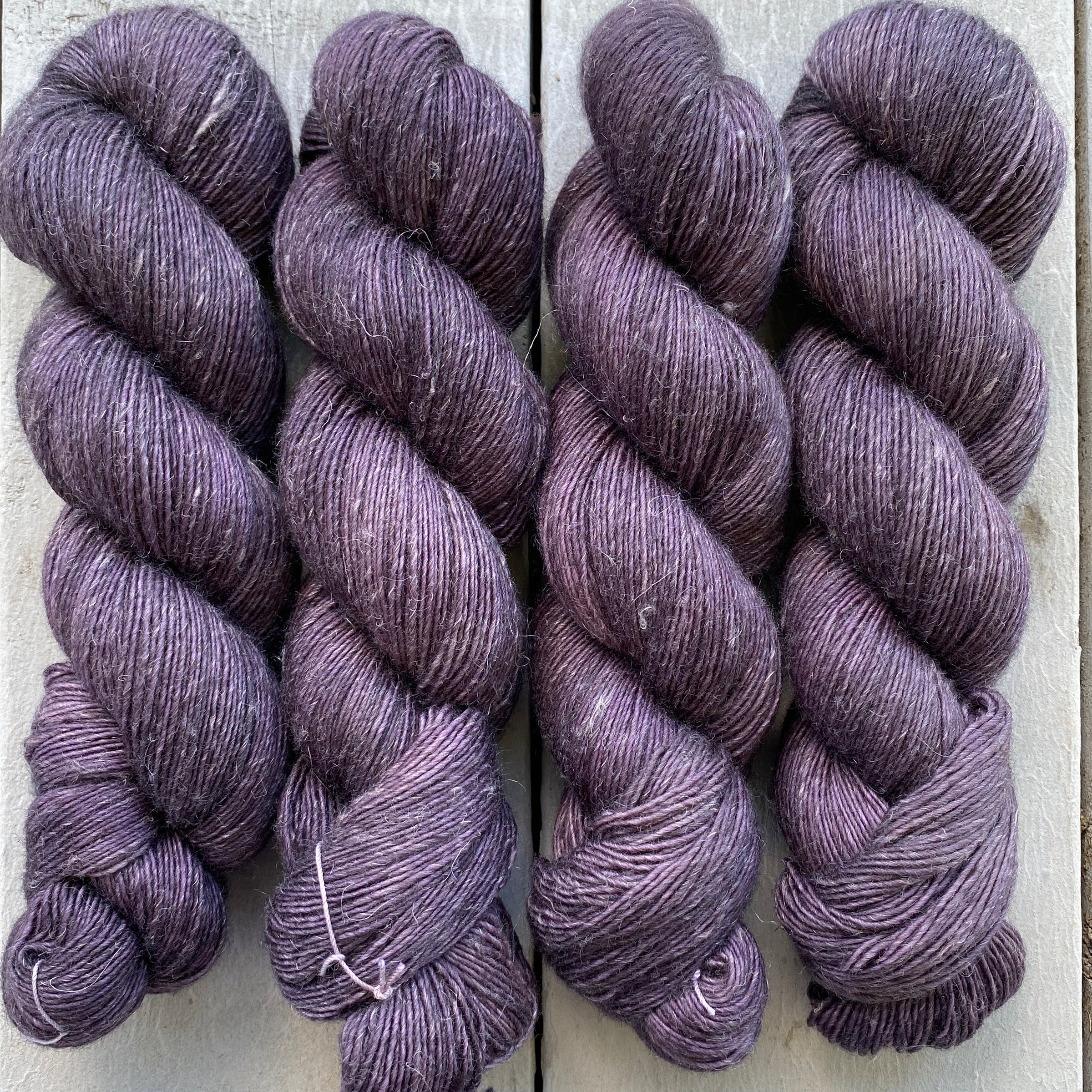 Aubergine, Merino Linen Fingering Weight
