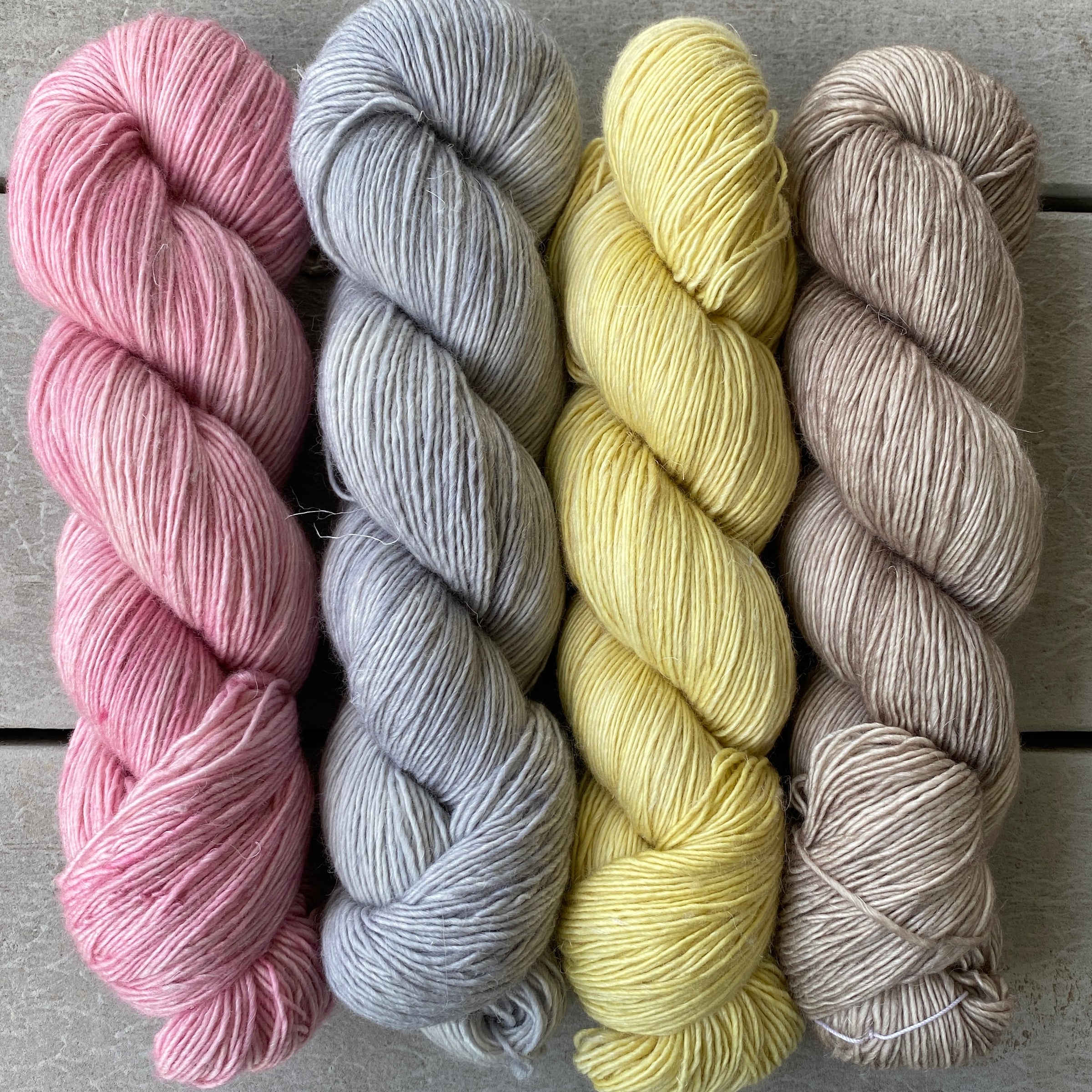 Barely Gray, Merino Linen Fingering Weight