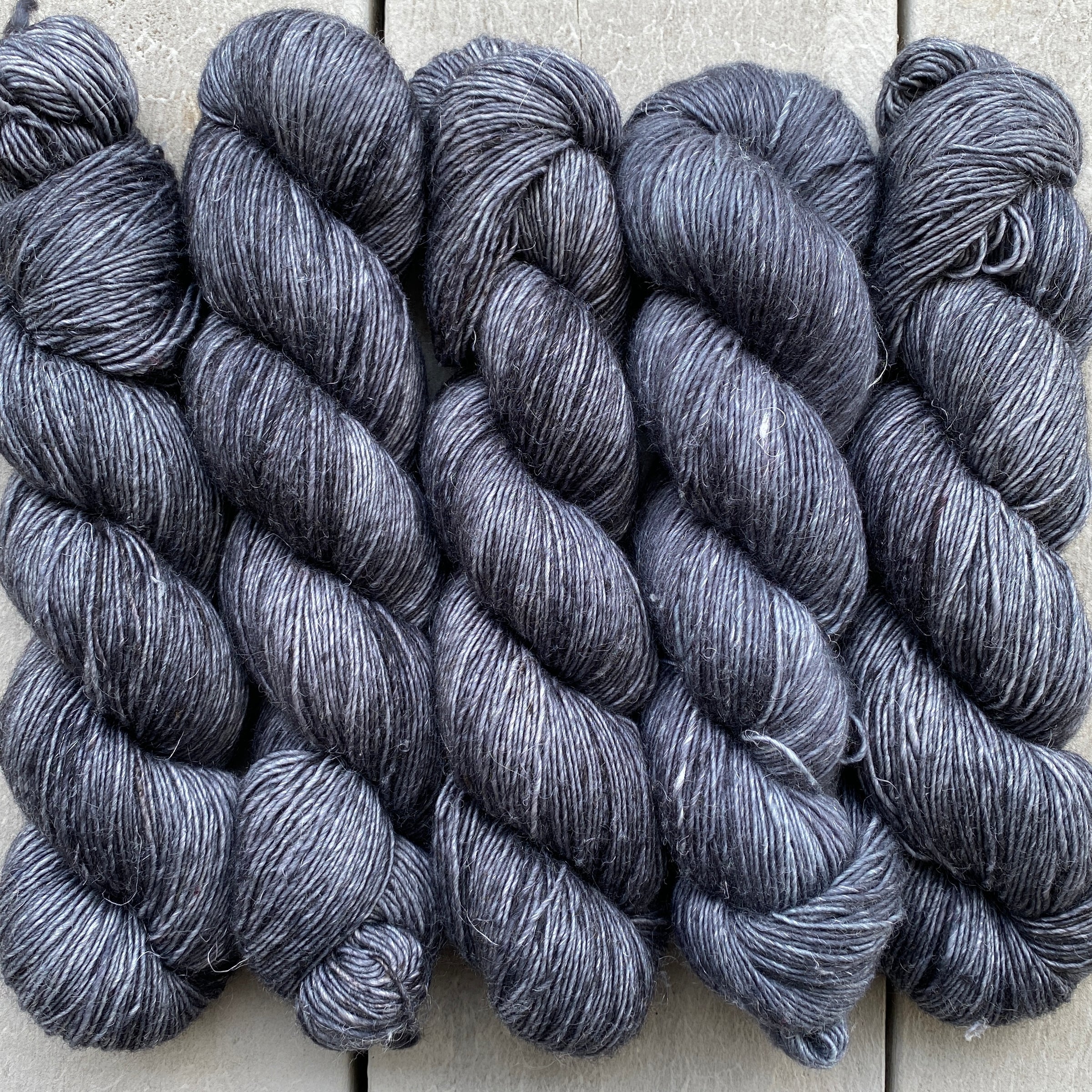 Ash, Merino Linen Fingering Weight
