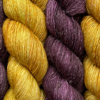 Aubergine, Merino Linen Fingering Weight