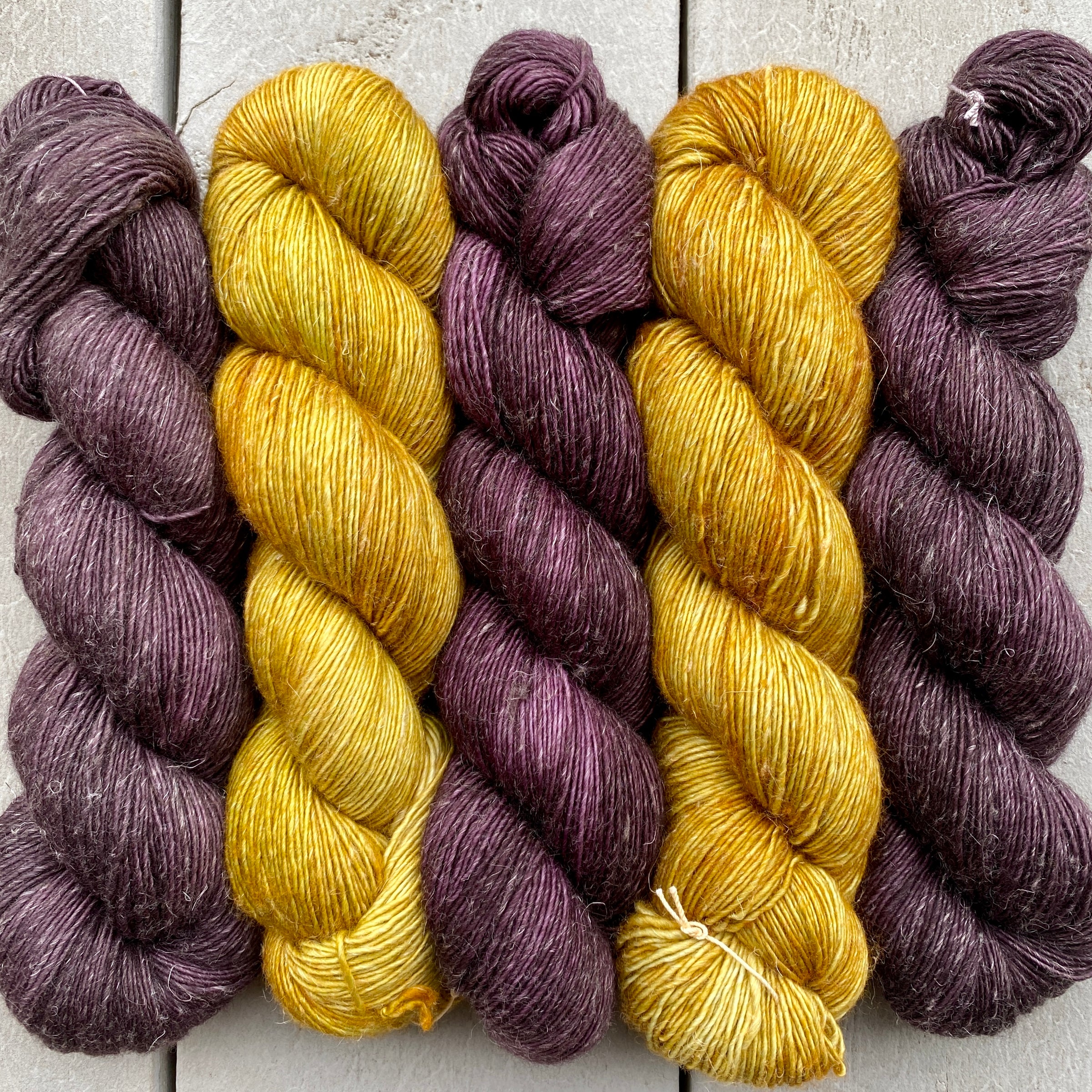 Aubergine, Merino Linen Fingering Weight