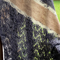 Trio of Merino Linen (fingering weight), Antibes Batik, Ash and Cashmere Pearl perfect for Linen Summer Shawl by Joji Locatelli - PATTERN IS NOT INCLUDED