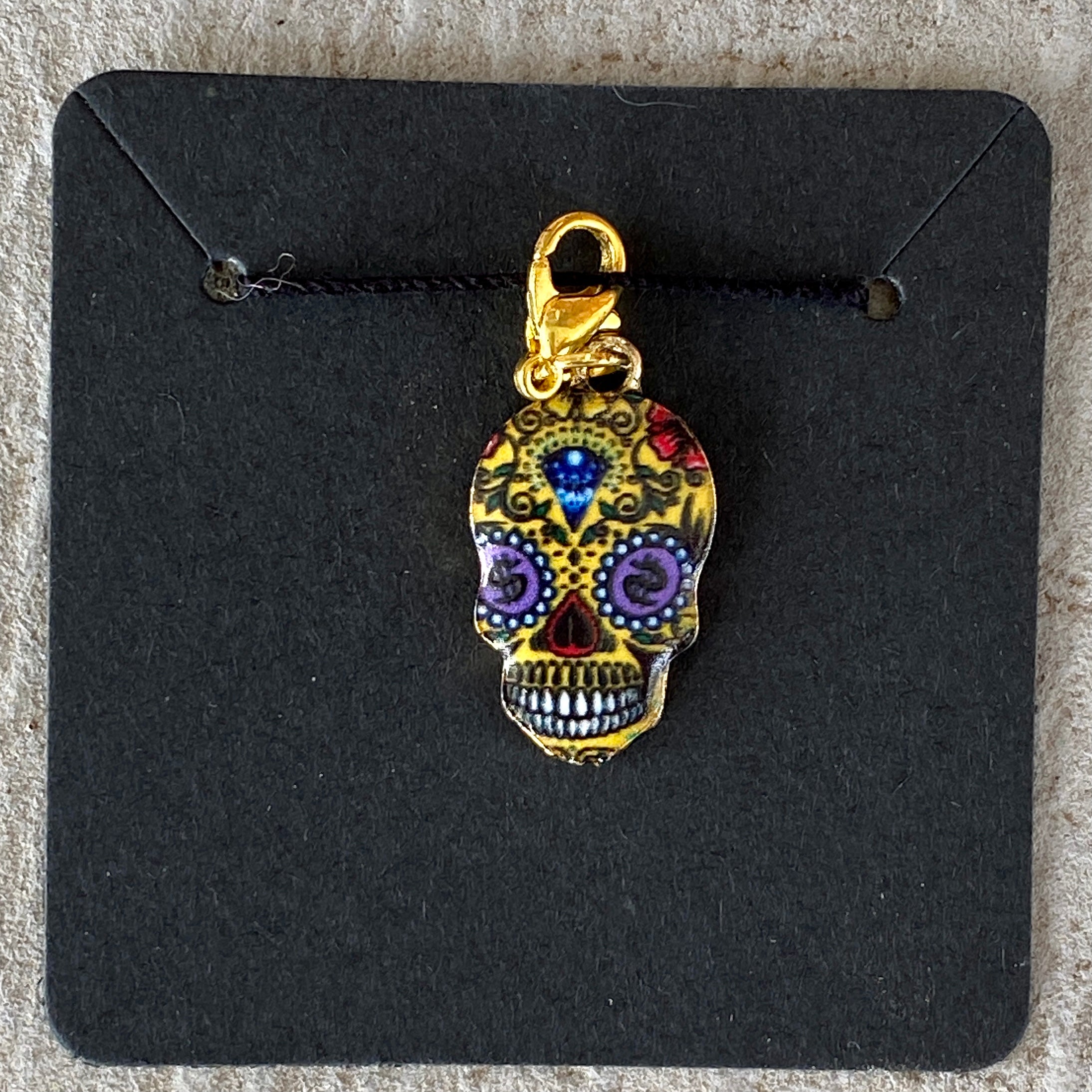 Sugar Skull Stitch Markers and Progress Keepers - Many Options!