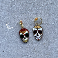 Sugar Skull Stitch Markers and Progress Keepers - Many Options!